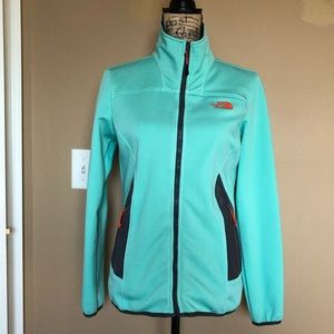 Glacier blue North Face zip up
